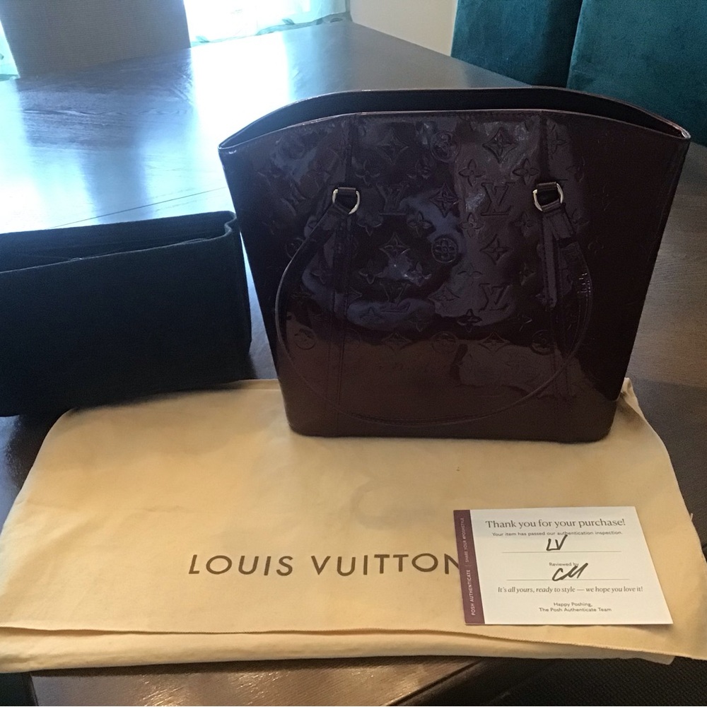 Louis Vuitton Vernis Amarante tote in excellent condition - Picture 8 of 13